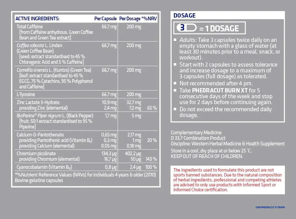 USN Phedra Cut XT Burn | TopDog Nutrition