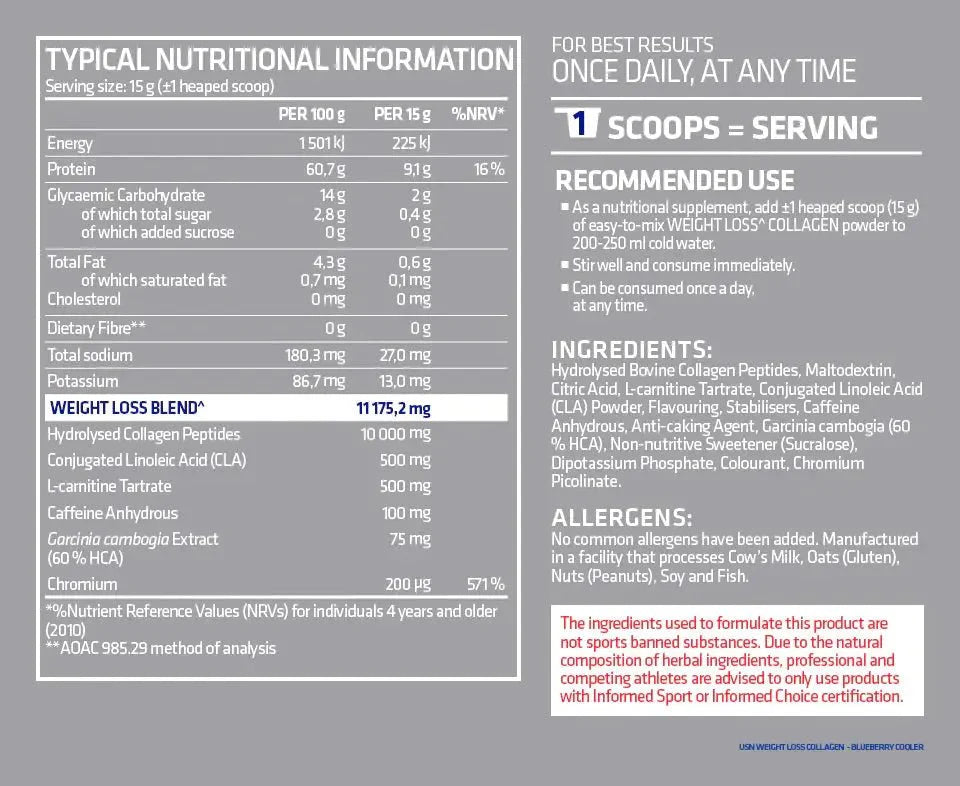 USN Weight Loss Collagen | TopDog Nutrition