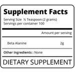 Load image into Gallery viewer, Beta Alanine Supplement Facts Eat Me Supplements 
