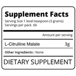 Load image into Gallery viewer, L-Citrulline Malate Supplement Facts Eat Me Supplements
