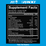 Load image into Gallery viewer, JINX Hydra BCAA= Supplement Facts Blue Raspberry 
